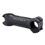 Ritchey WCS Toyon stem for road bikes, 1-1/8" steerer, 220° clamp, adjustable rise, black component with branding details.
