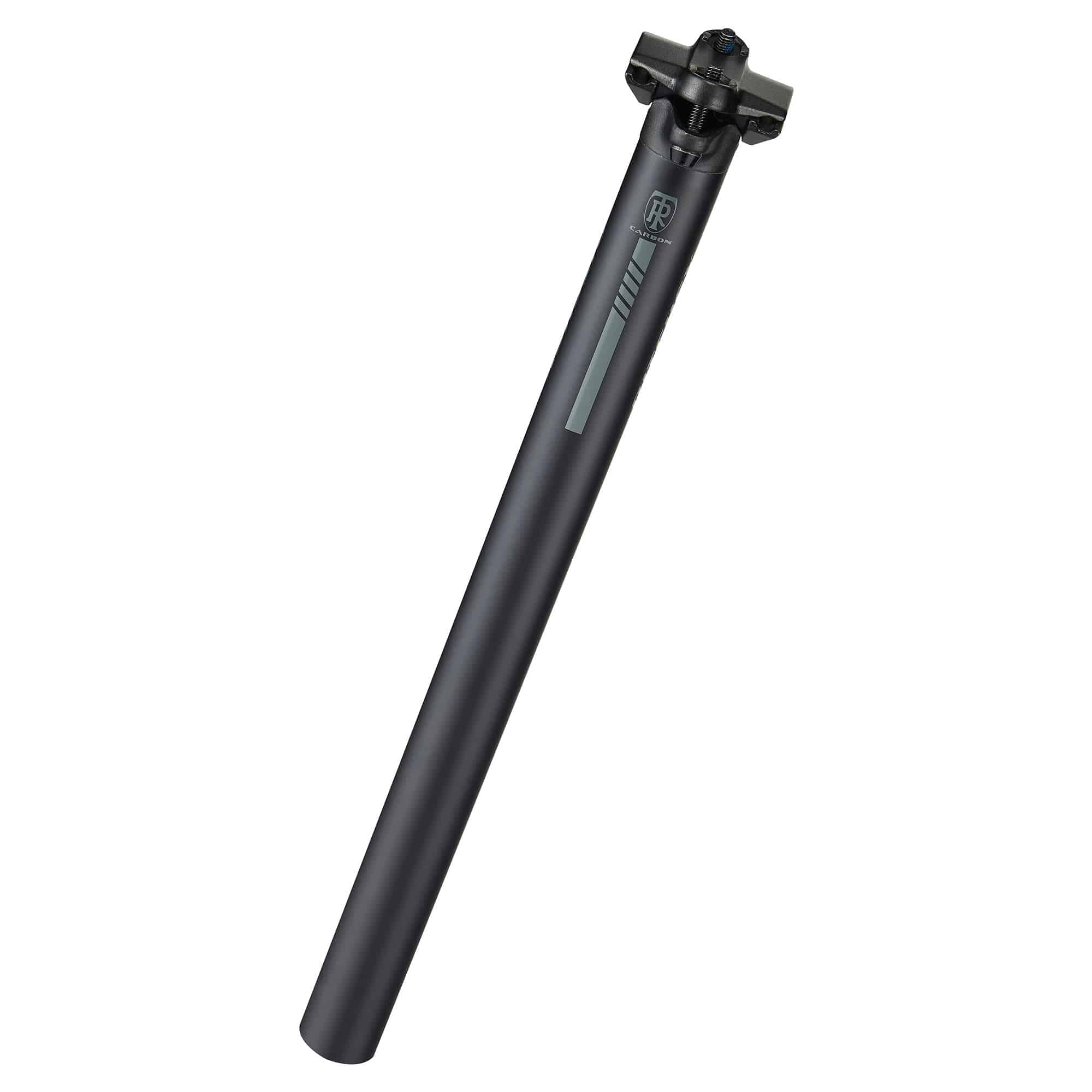 Ritchey Comp Carbon Zero Offset Seatpost with no-slip saddle clamp in black, 27.2mm to 31.6mm diameter, cycling component