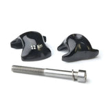 Ritchey WCS Alloy 1-Bolt Rail Clamp for seatpost saddle rail adaptation, lightweight alloy component for bike saddle setup.