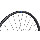 Ritchey WCS Zeta GX Boost gravel disc wheelset with tubeless-ready rims, black spokes, and disc brake compatibility.