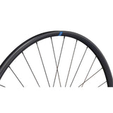 Ritchey WCS Zeta GX Boost gravel disc wheelset with tubeless-ready rims, black spokes, and disc brake compatibility.