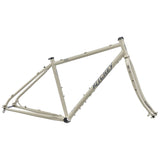 Ritchey Ascent Steel Adventure Frameset with fork, rack, and fender mounts, showcasing durable steel bike frame and components.