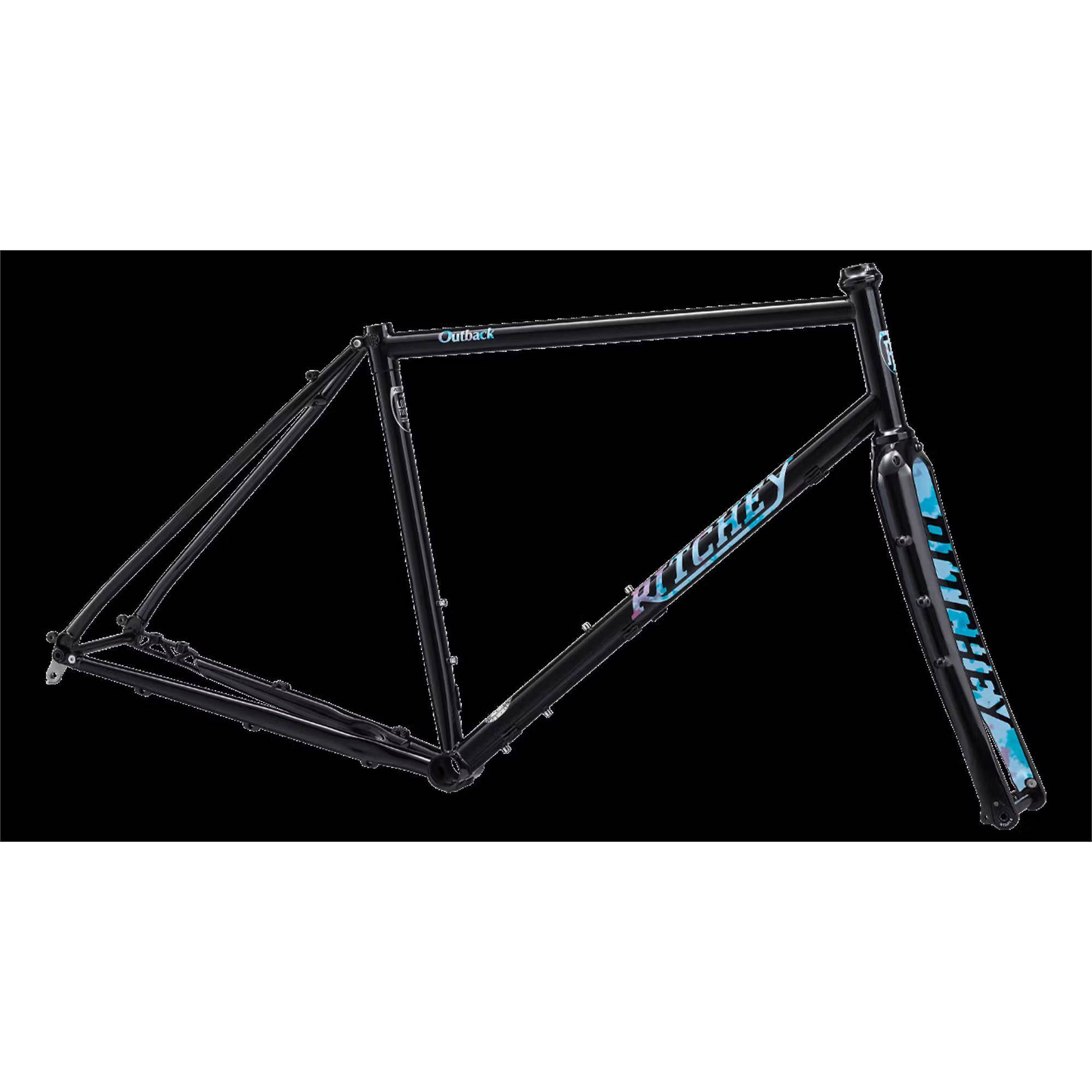 Ritchey Outback Aurora gravel and mountain bike steel frameset for 2025, featuring durable components and sleek design.
