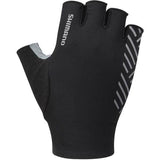 Shimano men's cycling gloves with breathable, sustainable materials and reflective pattern for comfortable riding.