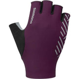 Shimano men's cycling gloves made of breathable, sustainable materials with a reflective pattern for enhanced visibility.