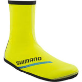 Shimano unisex thermal cycling shoe covers with dual fit design for SPD and SPD-SL overshoes, shown on a bike shoe.