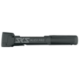 SKS Injex Pro bike pump with ergonomic handle and MV EASY valve head, portable cycling accessories for inflating tires.