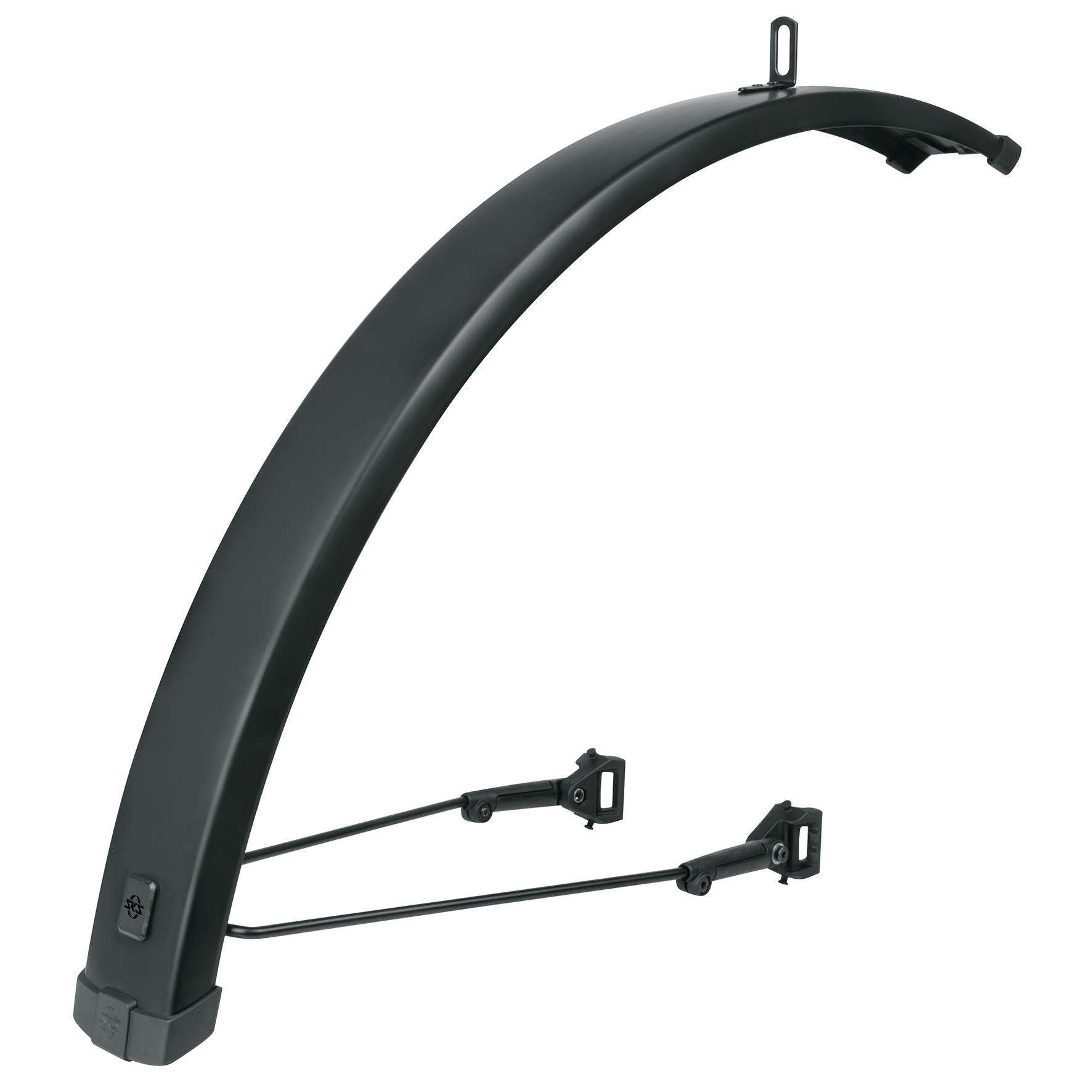 SKS Racks Infinity universal front mudguard for 27.5-29 inch wheels with ESC safety system, made of durable plastic.