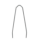 Black SKS EDGE AL 46mm extra long bike mudguard, 355mm, designed for bike protection and durability.