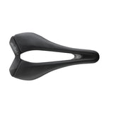 Selle Italia SLR Carbon Open road bike saddle with Superflow cut-out, lightweight design, and ergonomic shape for comfort.
