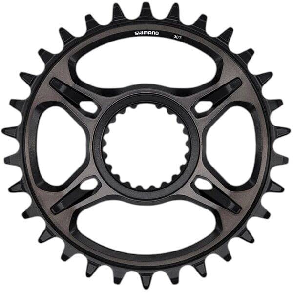 Shimano XTR SM-CRM95 12-speed 1X DCE single chainring for M9100/20/30 cranksets, showing the black lightweight component.