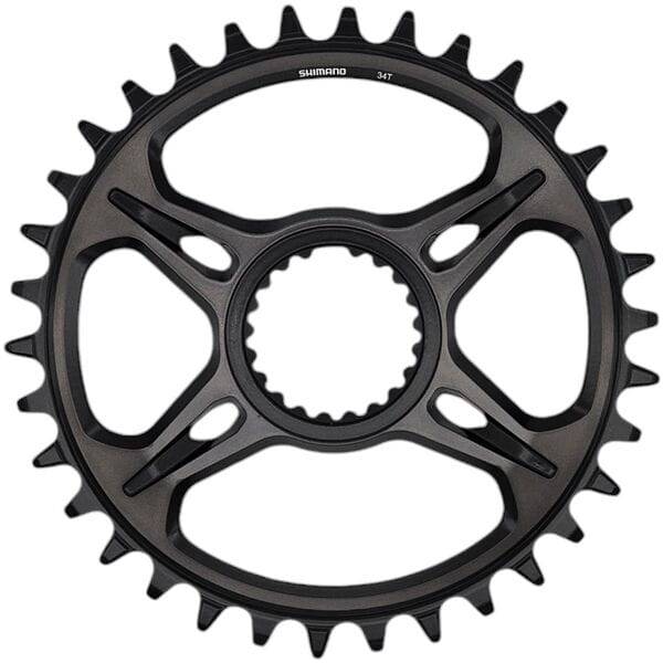 Shimano XTR SM-CRM95 12-speed 1X DCE single chainring for M9100/20/30 cranksets, featuring durable metal construction and gear teeth.