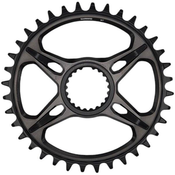 Shimano XTR SM-CRM95 12-speed 1X DCE single chainring for M9100/20/30 cranksets, showing the black component with teeth.