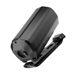 SRAM Range Extender Holder System with cable and connector for Eagle Transmission e-bike components, shown mounted on the bike.