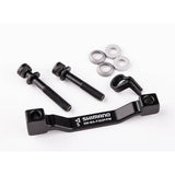 Shimano adapter post spares and accessories for 203mm disc rotor with 180mm mount, compatible with bike components.