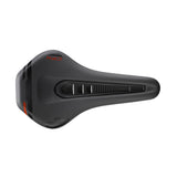 Selle San Marco Ground Shield Carbon FX mountain bike saddle with mudguard protection, featuring sleek design and durable components.
