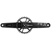 Sram Crank Nx Eagle Fat Bike 4" Dub 12S W Direct Mount 30T X-Sync 2 Steel Chainring Black (Dub Cups/Bearings Not Included)