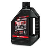 RockShox Maxima Plush Dynamic Suspension Lube for RockShox forks, shown in a workshop setting, designed for smooth ride performance.