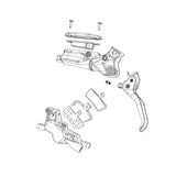 SRAM Spare - Disc Brake Lever Assembly - Aluminum Lever (Assembled, No Hose, Includes Barb & Olive) - G2 RSC (A2)