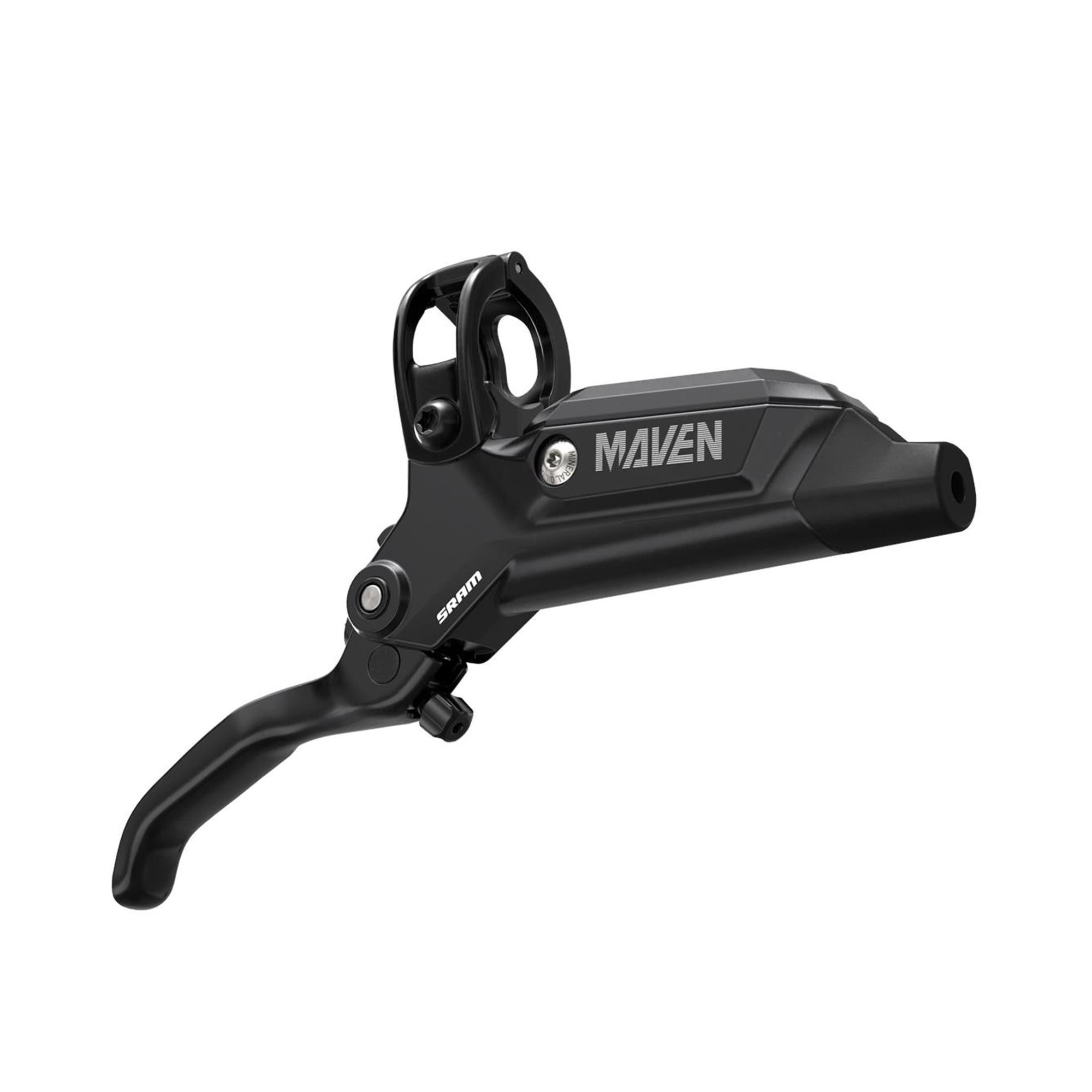 SRAM Disc Brake Lever Assembly - Aluminium Lever (Assembled, No Hose, Includes Barb,Olive,Boot) Diffusions Black Ano - Maven Base A1