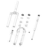 sram rockshox spare fork csu debonair 27 5 29b 44 off set 69od 1 8 taper no gradients lyrik c3 yari b3 2020 gloss black p92556