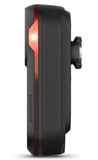 Garmin Varia RCT715 rear bike light with radar and 1080p camera, showing safety features and LED lighting on a bike.
