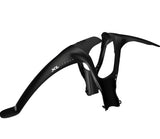 Crud Products XLF front fender mudguard for mountain and MTB bikes with disc brakes, shown mounted on a bike frame.