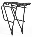 Trek BackRack Deluxe MIK rear bike rack with integrated mounts and light attachment, designed for bike accessories.