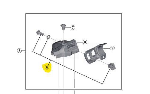 Shimano SL-M9000-I integration bolt unit for precise shifting, M5 x 12mm, bicycle components, Shimano Spares.