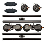 SeaSucker Monkey Bars 60-inch roof cross-bar system for outdoor gear transport, featuring durable metal bars and mounting hardware