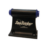Pair of SeaSucker 15x100mm Huske Plugs for bike front hub mounting, showing black accessories with textured surface.