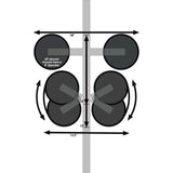 SeaSucker Komodo 1 bike rack mounted on a sports car roof, showcasing compact roof mount design and secure bike transportation accessories.