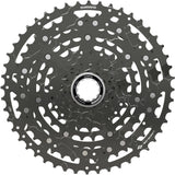 Shimano CUES CS-LG400-10 10-speed cassette for e-bikes and multi-purpose bikes, showcasing the gear cogs and branding.