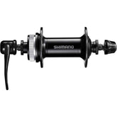 Shimano HB-QC300 front hub with 32H center lock mount, quick release, 100mm length, black bicycle wheel component