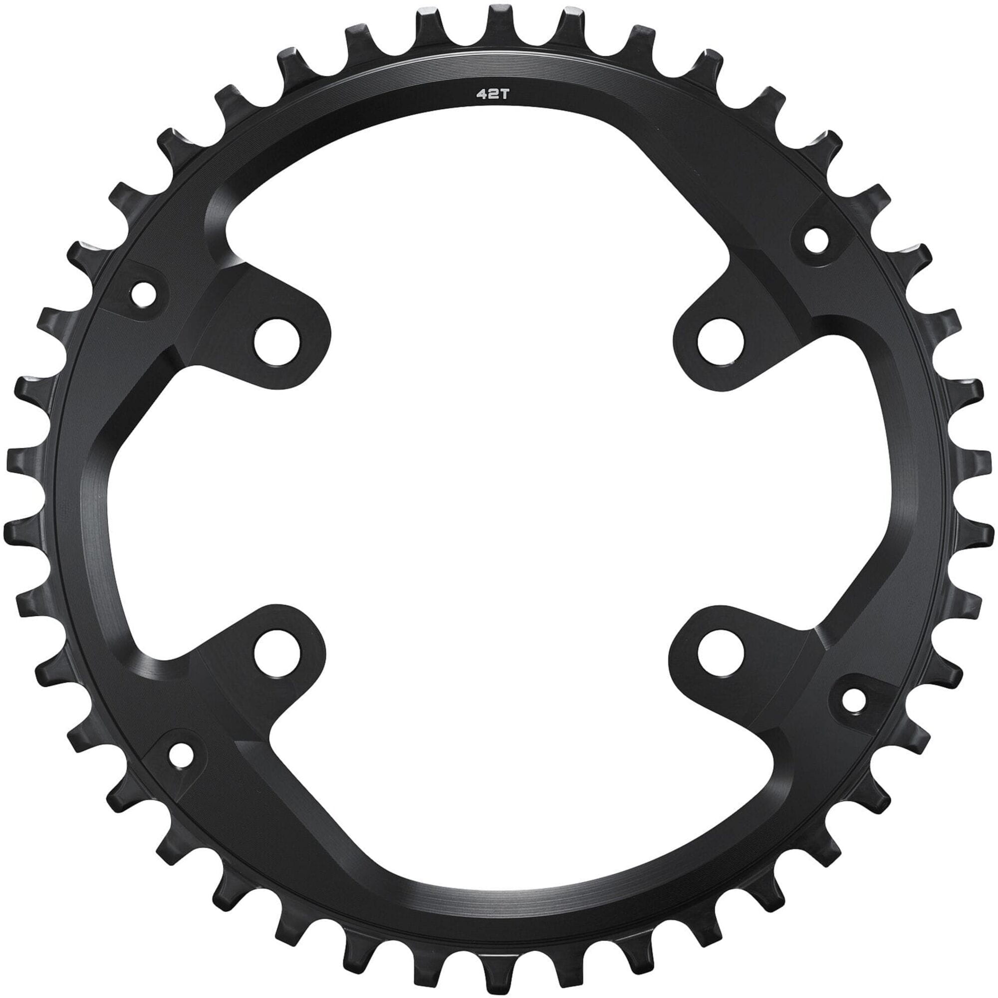 Shimano CUES FC-U8000-1 single chainring for 9 to 11-speed bike drivetrains, durable component for mountain or road bikes.