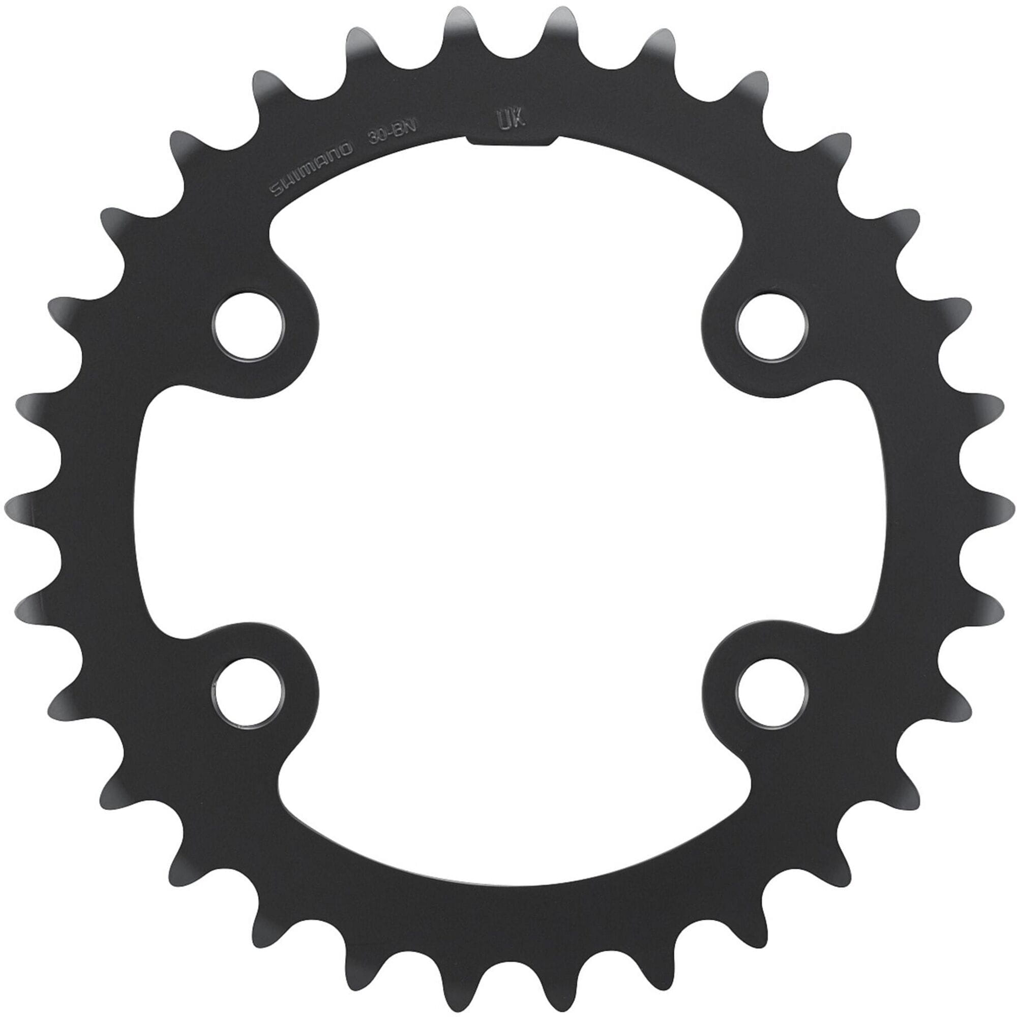 Shimano CUES FC-U6000-2 10/9 speed double chainring, 30T inner, for 46-30T crankset, bicycle component, black finish