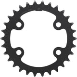 Shimano CUES FC-U6000-2 10/9 speed double chainring, 30T inner, for 46-30T crankset, bicycle component, black finish
