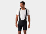 Trek Solstice unisex cycling bib shorts, eco-friendly performance clothing with padded seat and breathable fabric.