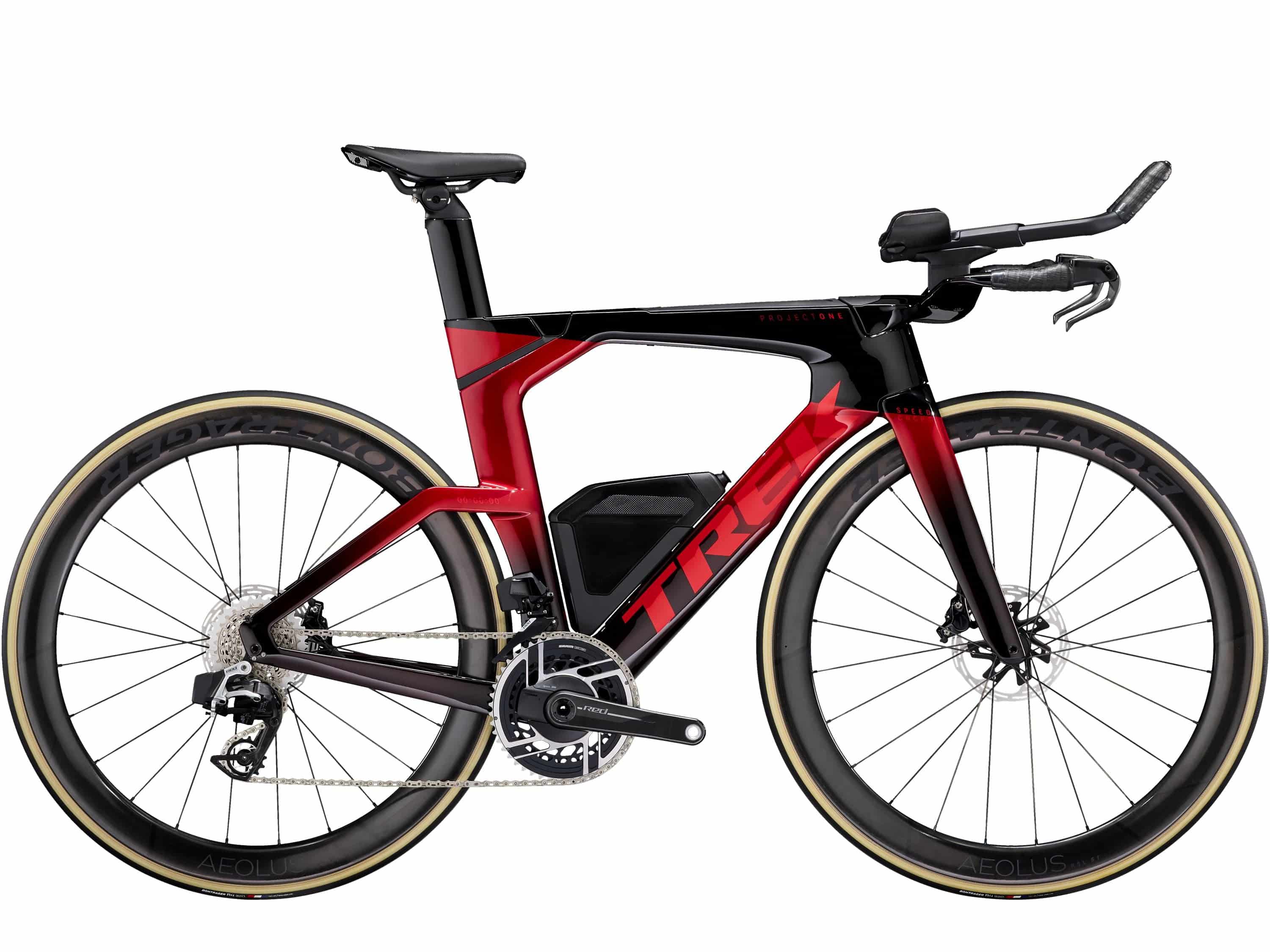 Trek Speed Concept SLR 9 AXS triathlon bike with aerodynamic frame and electronic shifting, designed for high performance and speed.