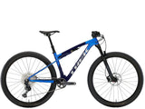Trek Supercaliber SL 9.6 29er mountain bike with Gen 2 IsoStrut suspension and Shimano SLX 12-speed drivetrain.