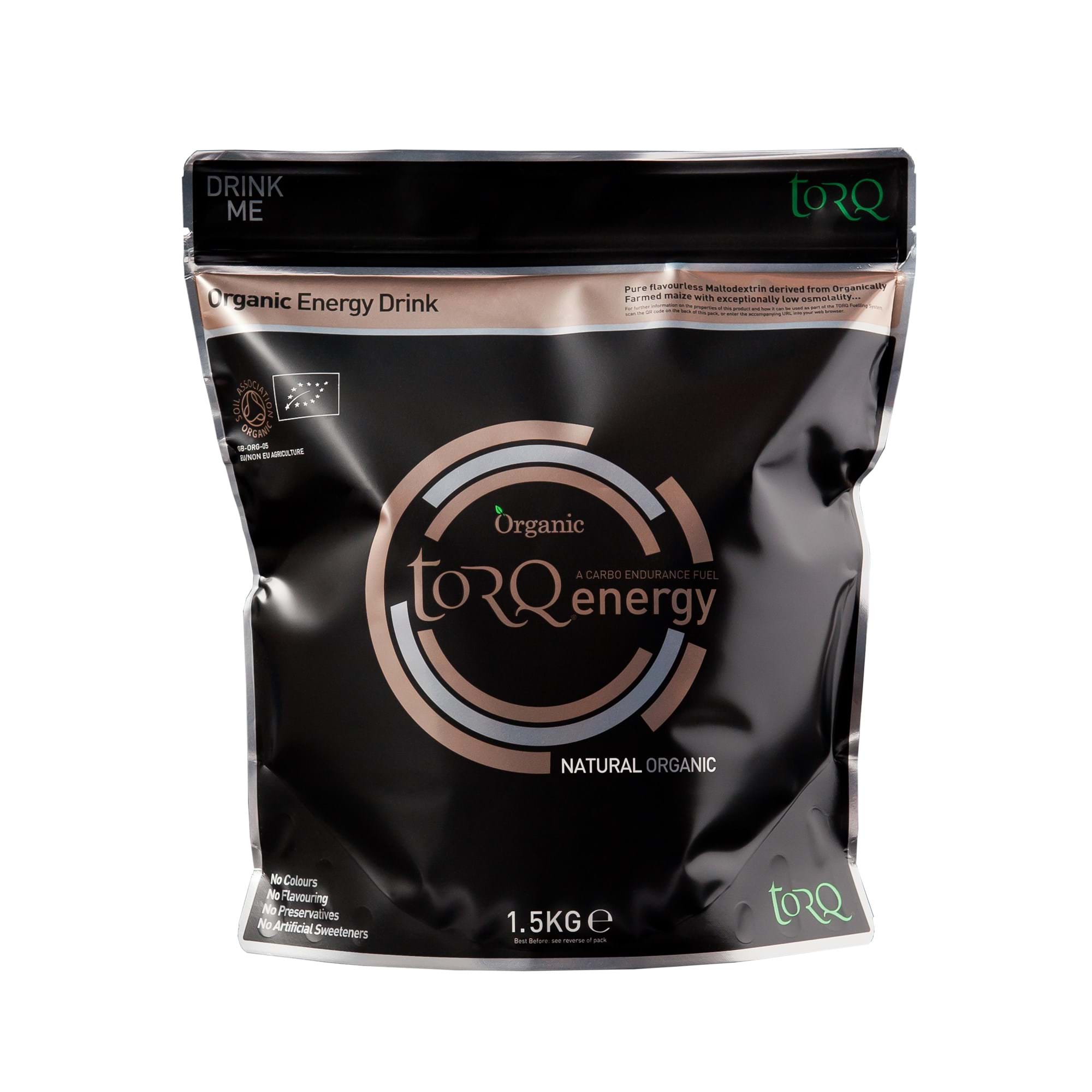 TORQ Energy Drink isotonic endurance fuel bottle with electrolytes and carbohydrates, designed for active athletes