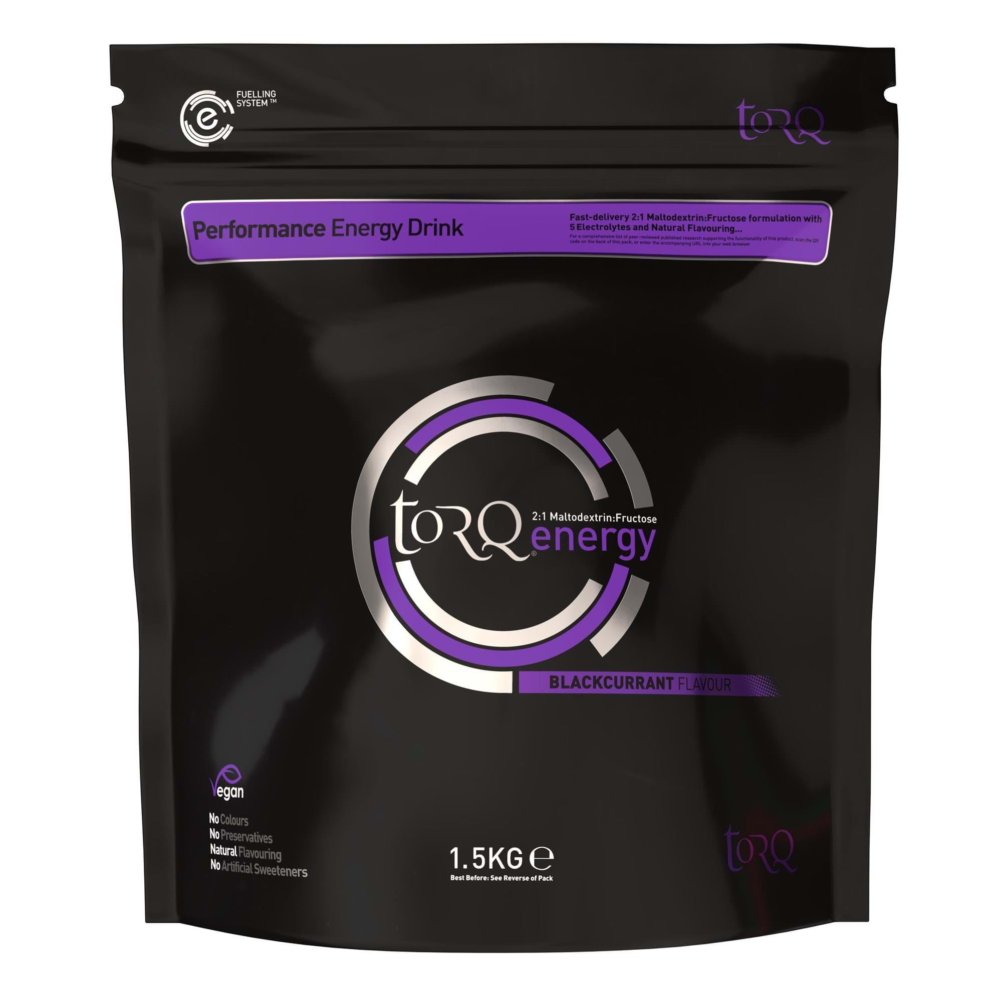 TORQ Energy Drink isotonic endurance fuel bottle with electrolytes and carbohydrates, designed for athletic hydration and performance