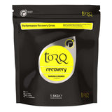 TORQ Recovery Drink with whey protein and carbs, shown in a clear bottle, designed for post-exercise muscle repair and recovery.