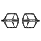 LOOK Trail Roc Flat MTB pedals with durable body and superior grip for mountain biking, shown from side angle.