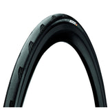Black Continental Grand Prix 5000 high-performance road bike tire with folding design, featuring BlackChili compound and sleek tread.