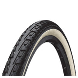 Continental Ride Tour bicycle tyre showing tread pattern, durable puncture protection, and E-bike approved design.