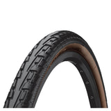 Continental Ride Tour E-Bike tyre with puncture protection, shown mounted on a bike wheel, designed for durability and smooth riding.