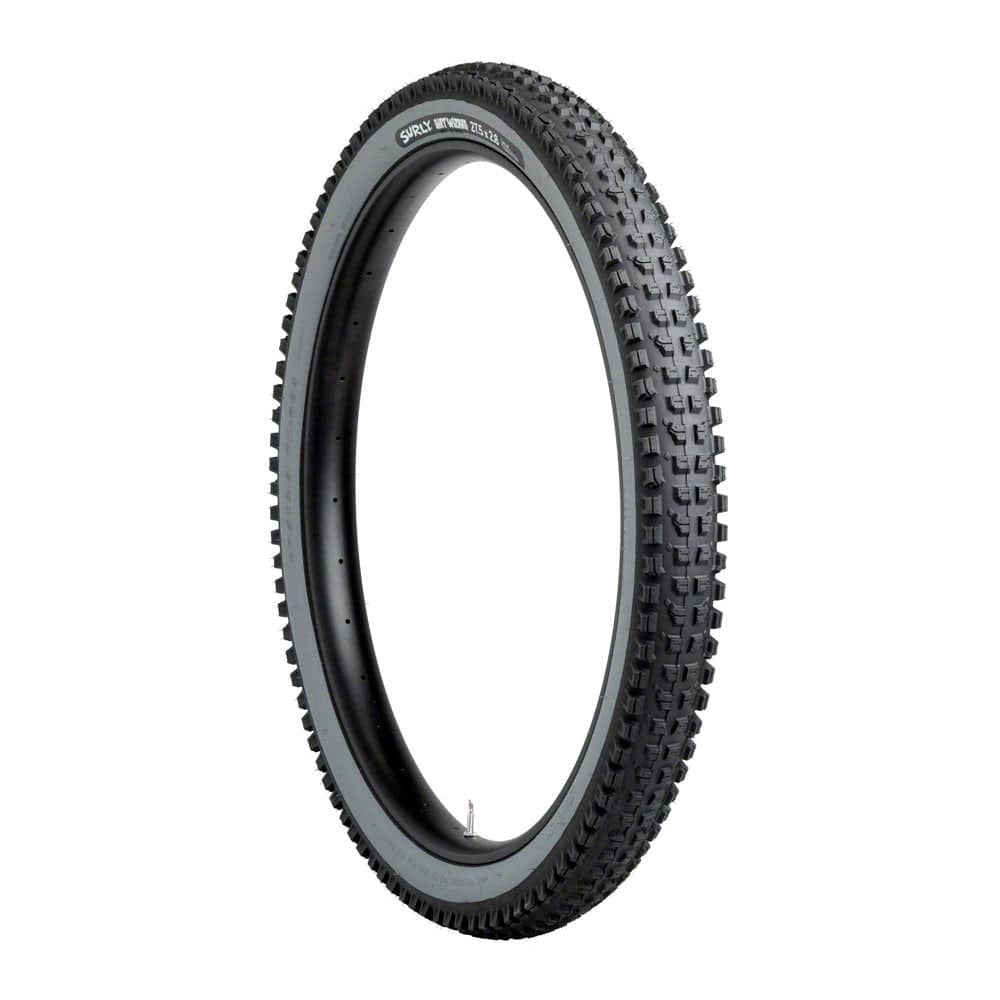 Surly Dirt Wizard 27.5x2.8 MTB tubeless off-road tire with knobby tread for mountain biking performance.