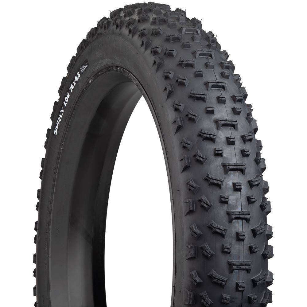 Surly Lou TLR 26-inch rear tire with aggressive tread, tubeless-ready mountain bike tire, suitable for off-road riding.