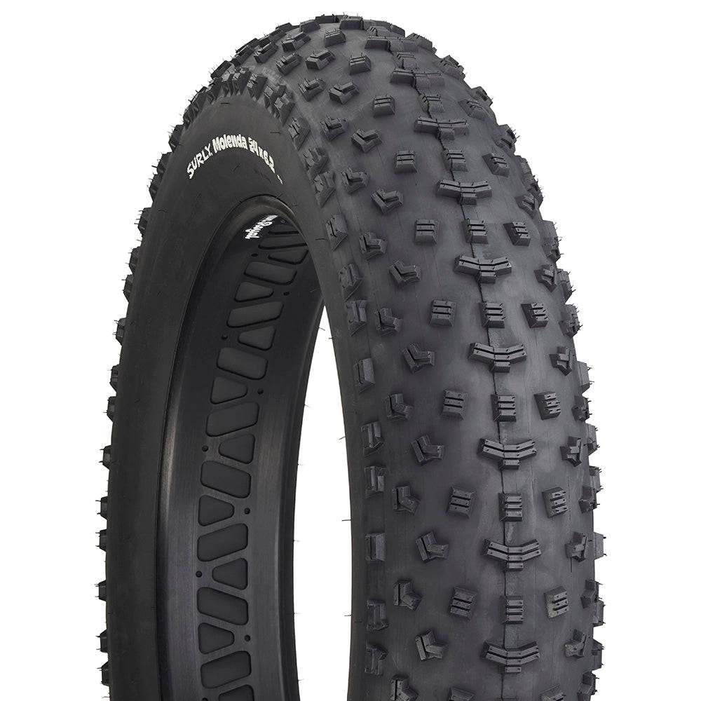 Surly Molenda 24x6.2 fat bike tire with off-road tread for snow and sand, designed for rugged cycling conditions.